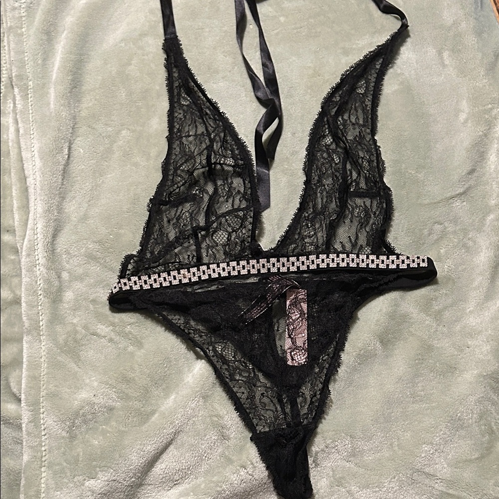 Black Lace Teddy
